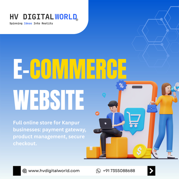 Cover photo of HV Digital World – Website Development & Design Company in Kanpur website design